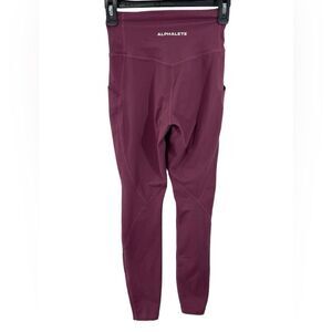 Alphalete Pocket Leggings Size XS‎ Cranberry Wine
